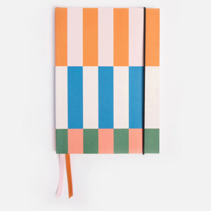 Caroline Gardner Multi Stripe Soft Cover A5 Notebook